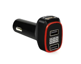 QC810 QC 2.0 Charger with 2 Normal USB Ports & LED Voltage Indicator